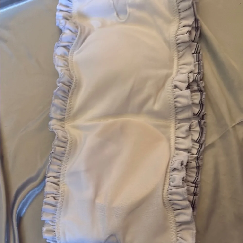 Striped Ruffle Bikini Top - Picture 3 of 4